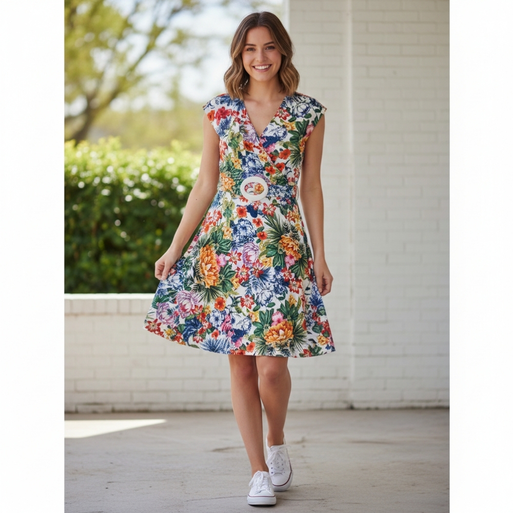 San Francisco floral dress